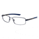 Columbia Lassen Peak Single Vision Prescription Eyeglasses - Frame Blue/Dark Grey, Size 55/17mm CBLASSEN03