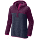 Columbia Mountain Side Hooded Pull Over - Women's-Dark Raspberry/Nocturnal/Deep Blush-Small