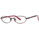 Columbia Opal Storm Single Vision Prescription Eyeglasses - Frame Brown/Red, Size 46/16mm cbopalstorm01