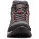 Columbia Redmond V2 Mid Waterproof Hiking Boots - Mens, Graphite, Red Jasper, Medium, 8, 1865081053-8
