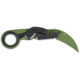 Columbia River Knife &amp; Tool Provoke, Folding Knife, 2.41&quot; Hawkbill Blade, D2 Blade Steel, 7.25&quot; Overall Length, Cerakote Finish, Green, Black Aluminum Handle, Liner Lock, 4040BG