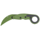 Columbia River Knife &amp; Tool Provoke, Folding Knife, 2.41&quot; Hawkbill Blade, D2 Blade Steel, 7.25&quot; Overall Length, Cerakote Finish, Green, Black Aluminum Handle, Liner Lock, 4040BG