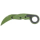 Columbia River Knife &amp; Tool Provoke, Folding Knife, 2.41" Hawkbill Blade, D2 Blade Steel, 7.25" Overall Length, Cerakote Finish, Green, Black Aluminum Handle, Liner Lock, 4040BG
