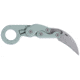 Columbia River Knife &amp; Tool Provoke, Folding Knife, 2.47&quot; Hawkbill Blade, AUS 8 Blade Steel, 7.19&quot; Overall Length, Stonewash Finish, Silver, Green Grivory Handle, Liner Lock, 4041GR