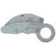 Columbia River Knife &amp; Tool Provoke, Folding Knife, 2.47&quot; Hawkbill Blade, AUS 8 Blade Steel, 7.19&quot; Overall Length, Stonewash Finish, Silver, Green Grivory Handle, Liner Lock, 4041GR