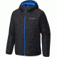Columbia Saddle Chutes Hooded Jacket - Men's-Black/Super Blue-Large