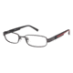 Columbia Saddleback Progressive Prescription Eyeglasses - Frame Gunmetal/Black-red, Size 50/17mm CBSADDLEBACK01