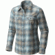 Columbia Silver Ridge Long Sleeve Flannel Top - Women's-Cloudburst Ombre Plaid-X-Large