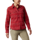 Columbia Silver Ridge Long Sleeve Flannel - Womens, Beet Plaid, Extra Small, 1740471607-XS