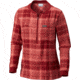 Columbia Simply Put Pullover Shirt, Garnet Red Plaid, XL - Womens, 1804411631-XL