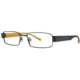 Columbia Sitka Eyeglass Frames - Frame Black/Black-Yellow, Size 55/16mm CBSITKA02