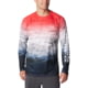 Columbia Super Terminal Tackle Long Sleeve Shirt - Men's, Red Spark Deepsea Fade, M, 1709431-695-M