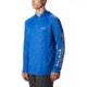 Columbia Terminal Tackle Hoodie - Men's, Cool Grey, Vivid Blue Logo, Small, 153617-020-S