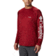 Columbia Terminal Tackle Long Sleeve Shirt - Mens, Beet, White Logo, 2XL, Long Inseam, 138826-607-2XT