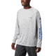Columbia Terminal Tackle Long Sleeve Shirt - Mens, Cool Grey, Vivid Blue Logo, Small, 138826-028-S