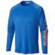 Columbia Terminal Tackle Long Sleeve Shirt - Men's, Vivid Blue, Jupiter Logo, 2XL Waist, Long Inseam, 138826-491-2XT