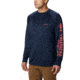 Columbia Terminal Tackle Long Sleeve Shirt - Men's, Collegiate Navy, Sunset Red Lo, 2XL Waist, Long Inseam, 138826-467-2XT