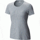 Columbia Titan Ice Short Sleeve Shirt - Women's-Cirrus Grey Heather-Small