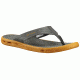 Columbia Vent Cush Flip Sandal - Men's-Charcoal/Orange-Medium-9
