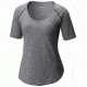 Columbia Wander More Short Sleeve Tee - Womens, Black Heather, M 1789661011M