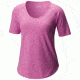 Columbia Wander More Short Sleeve Tee - Womens, Bright Lavender Heather, S, 1789661547S