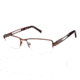 Columbia WEST ELK Single Vision Prescription Eyeglasses - Frame BROWN/DARK BROWN, Size 55/18mm CBWESTELK02