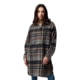 Columbia Wildest Venture Long Fleece Coat - Women's, Black Vagabond Plaid, Extra Large, 2136171-010-XL