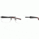 Columbia Wrangell Single Vision Prescription Eyeglasses - Frame Black-Grey/Red, Size 52/18mm CBWRANGELL02