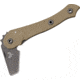 Combat Ready EDA Folding Axe, Coyote Tan Handle CBR200C