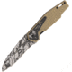 Combat Ready Linerlock A/O Folding Knife,3.375in,Stainless Steel,Black and Gray Camo,Tan,G10 Handle CBR335