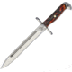Combat Ready Mini M1 Combat Knife, 4.5in Overall, 2.75in Mirror SS Blade, Brown Stag Bone Handle, SS Guard, Full Tang, KE42-CBR349