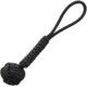 Combat Ready Monkey Fist, Monkey Fist, 5.5in Overall, Black, One End Has A Small Steel Ball Which Is Covered With Cord And The Other End Has A Loop, Paracord Construction, HangPackaged, Black, CBR356
