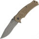Combative Edge M1 A/O Flat Dark Earth Folding Knife,4in,Stainless Steel,Flat Dark Earth,Aluminum Handle CBE00465