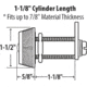 Combi-Cam Combi Cam Cam Lock 1 1/8in., 7850-L