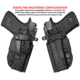 Comp-Tac Dual Concealment IWB Holster, Springfield Echelon, Right Hand, Black, C669SF416LBKN