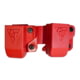 Comp-Tac Twin Belt Clip Mag OWB Kydex, Size 4 - Glock 9/40 Double Stack, .45 GAP, Left Hand, Red, C62304000LRDN