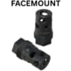 Comstock Armory Facemount Compact Muzzle Brake, 9mm Luger, 1/2x28, Black Nitride, Black, MBC129FM