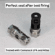 Comstock Armory Compact Muzzle Brake, 8.6mm Blackout, 5/8x24, Black, MBC-58-30