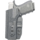 Rounded Athletic Tuckable IWB KYDEX Holster for Glock 43, Ambidextrous, Black, CEI000025