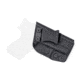 Rounded IWB KYDEX Holster, Glock 43/43X, Right Hand, Black, GLK-G43-BK-RH-VAR