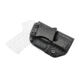 Rounded IWB KYDEX Holster, Kel-Tec PF-9, Right Hand, Black, KTC-PF9-BK-RH-VAR