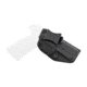 Rounded IWB KYDEX Holster, Ruger SR9/SR40, Right Hand, Black, RGR-SR9SR40-BK-RH-VAR