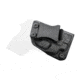 Rounded IWB KYDEX Holster, S&amp;W M&amp;P Bodyguard 380 w/CTC GREEN Laserguard, RH, Black, SWN-BG380CTCGLG-BK-RH-VAR