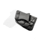 Rounded IWB KYDEX Holster, S&amp;W M&amp;P Bodyguard 380 w/CTC GREEN Laserguard, RH, Carbon Fiber Black, SWN-BG380CTCGLG-CF-RH-VAR