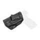 Rounded IWB KYDEX Holster, S&amp;W M&amp;P SHIELD 45ACP w/Integrated Crimson Trace Laser, LH, Carbon Fiber Black, SWN-MPSH45LSR-CF-LH-VAR