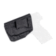 Rounded IWB KYDEX Holster, S&amp;W M&amp;P SHIELD M2.0 9mm/40SW w/Integ Crimson Trace Laser, LH, Black, SWN-MPSHIELDM2LSR-BK-LH-VAR