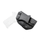 Rounded IWB KYDEX Holster, Springfield 911 .380, Right Hand, Black, SFA-911380-BK-RH-VAR