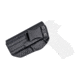 Rounded IWB KYDEX Holster, Taurus TH9/TH40 Full Size, Left Hand, Black, TRS-TH9TH40-BK-LH-VAR