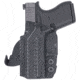 Rounded OWB KYDEX Paddle Holster Optics Ready for Glock 43, Left, Carbon Fiber Black, CEC000614