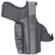 Rounded OWB KYDEX Paddle Holster Optics Ready for Glock 43, Right, Carbon Fiber Black, CEC000615